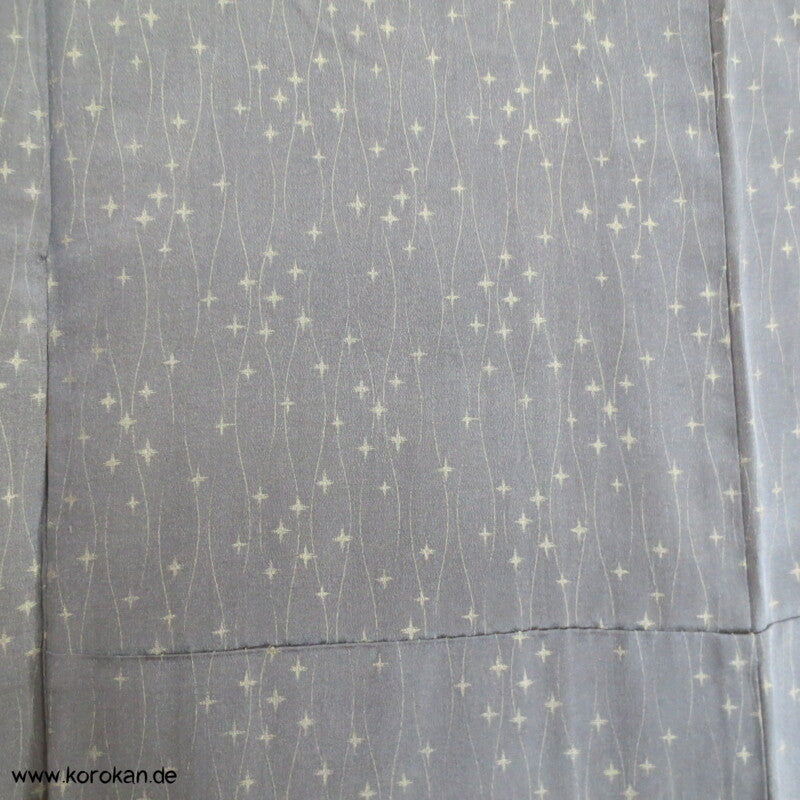 Tatewaku Wellenstreifen und Sternenhimmel Seiden Komon Kimono