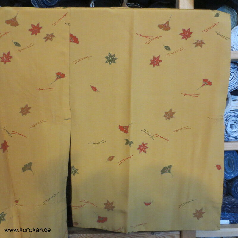 Herbstblätter messing Seide, Yamato Juban Unterkimono