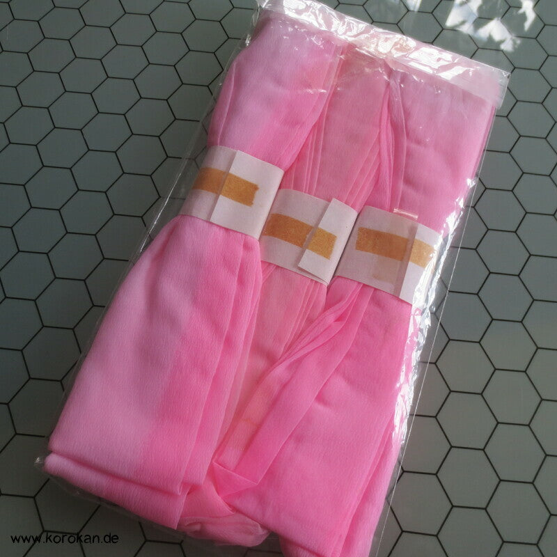 rosa Farbverlauf Shibori Koshi Himo, neu mit Banderole