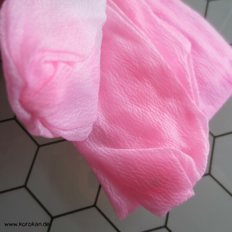 rosa Farbverlauf Shibori Koshi Himo, neu mit Banderole