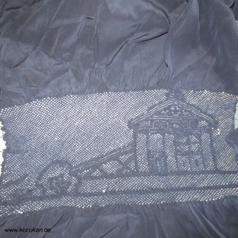 Haus Shibori Heko Obi - Chirimen Crepe