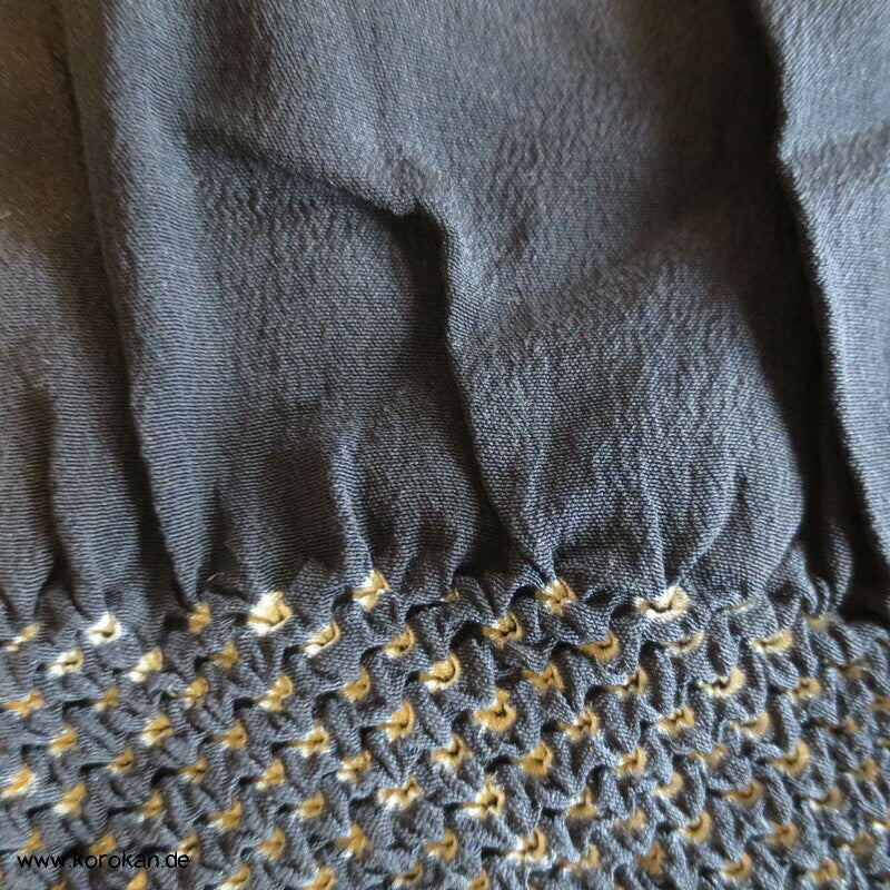 Haus Shibori Heko Obi - Chirimen Crepe