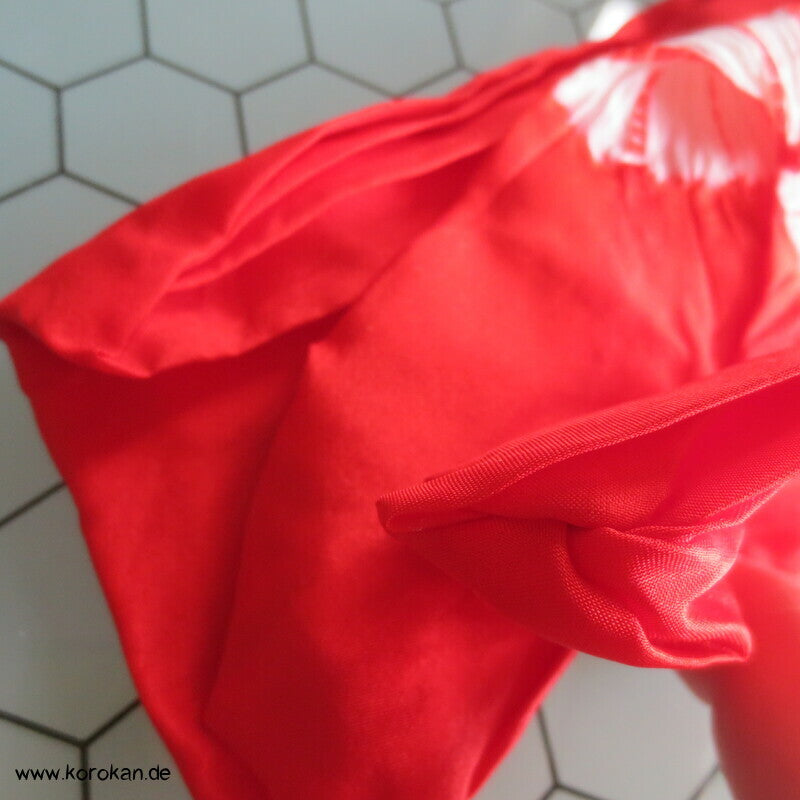 roter Asanoha Shibori Seiden Koshi Himo