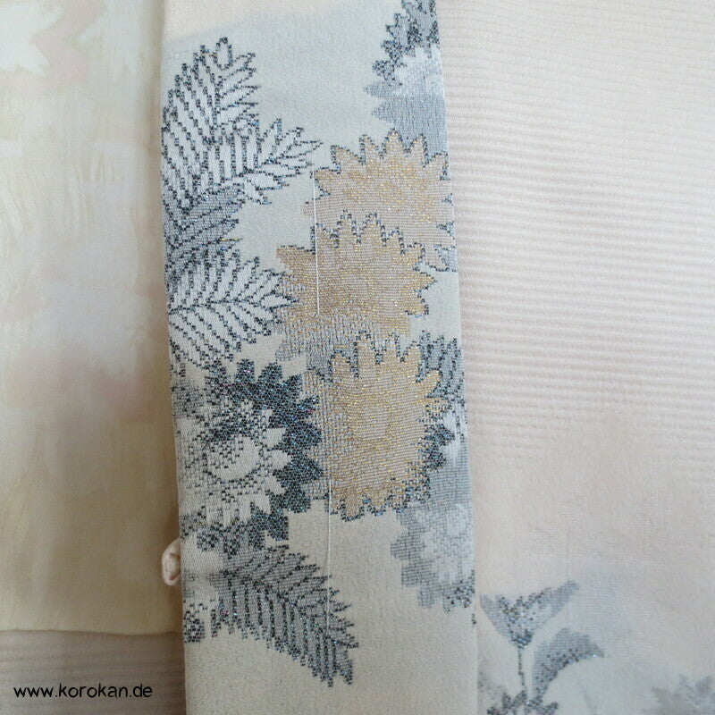 Urushi Chrysanthemen Seidenbrokat Haori Kimono Jacke