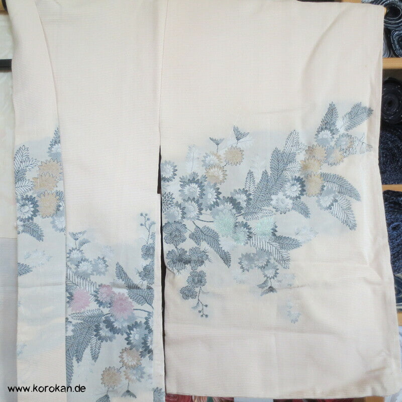 Urushi Chrysanthemen Seidenbrokat Haori Kimono Jacke