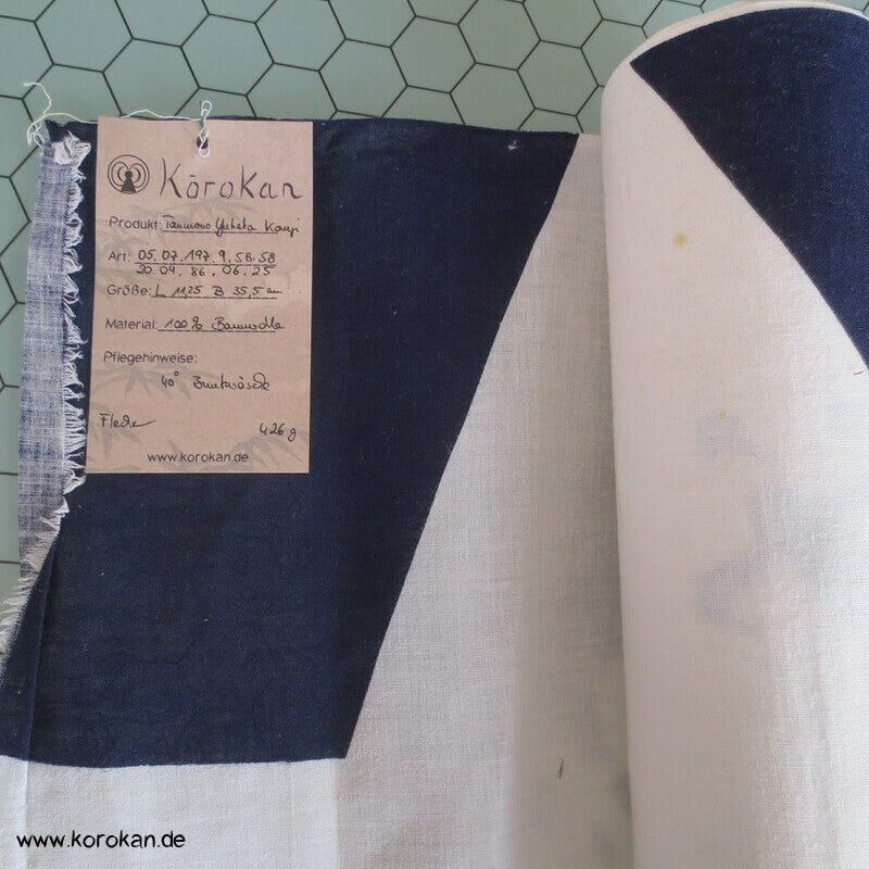 Kanji - Sumo Ringer Werbung Yukata Kimono Baumwoll Stoff