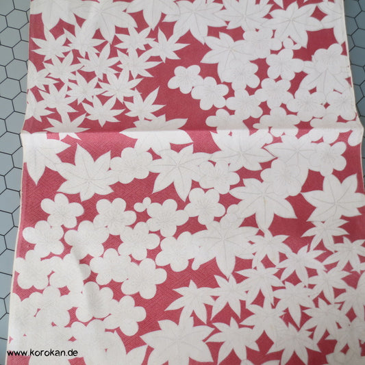 Ahornblatt Sayagata Rinzu Damast Kimono Seide