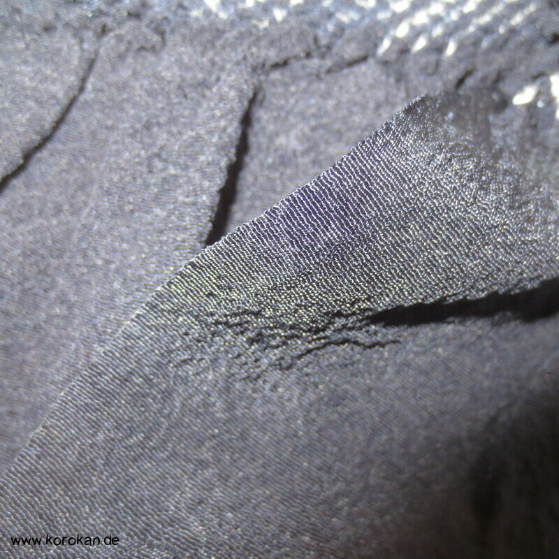 Spiralnebel Shibori Heko Obi - Chirimen Crepe