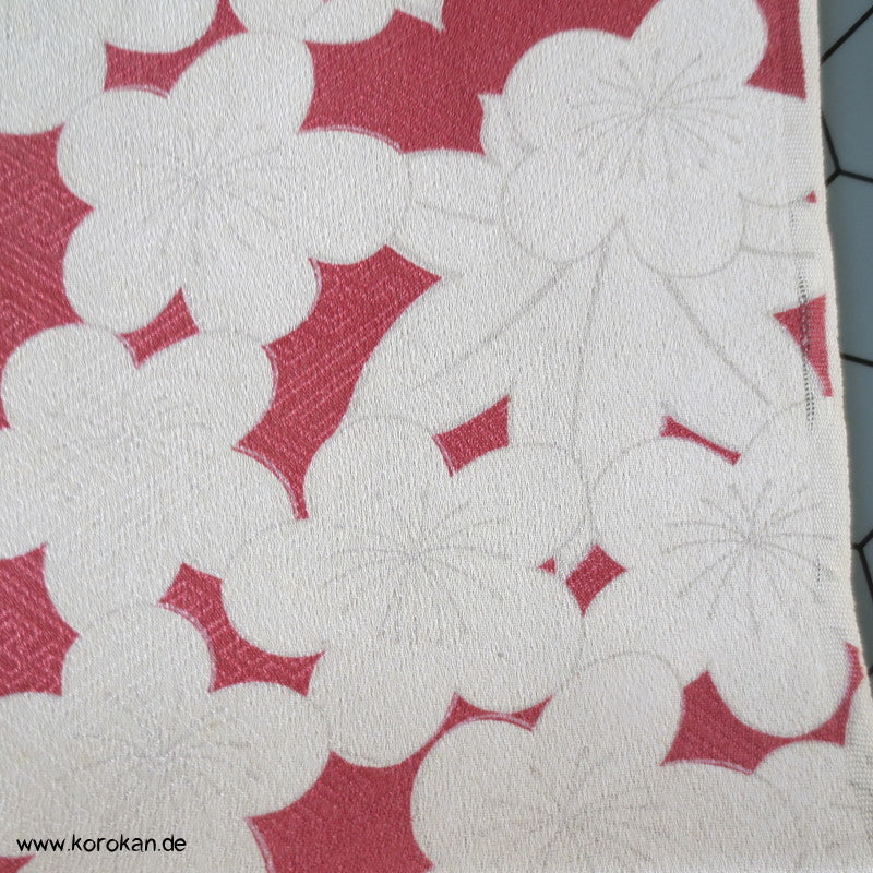 Ahornblatt Sayagata Rinzu Damast Kimono Seide