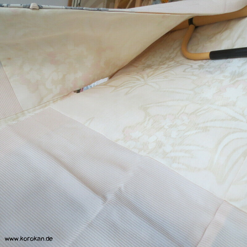 Urushi Chrysanthemen Seidenbrokat Haori Kimono Jacke
