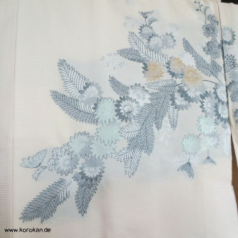 Urushi Chrysanthemen Seidenbrokat Haori Kimono Jacke
