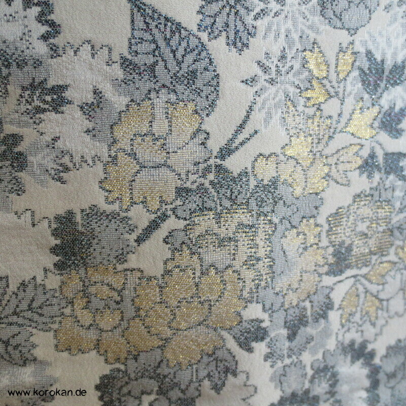 Urushi Chrysanthemen Seidenbrokat Haori Kimono Jacke