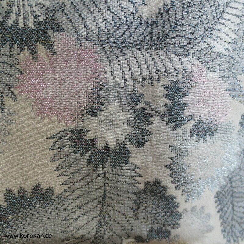 Urushi Chrysanthemen Seidenbrokat Haori Kimono Jacke