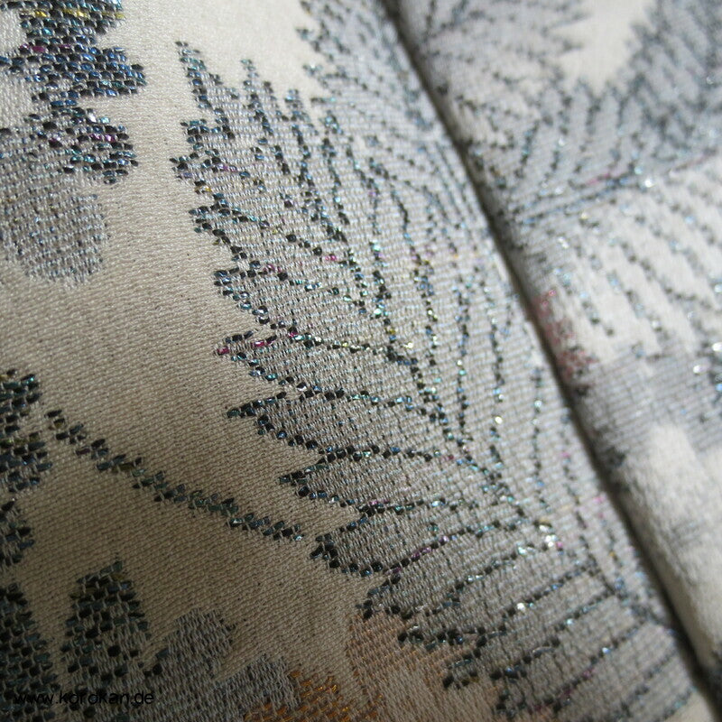 Urushi Chrysanthemen Seidenbrokat Haori Kimono Jacke