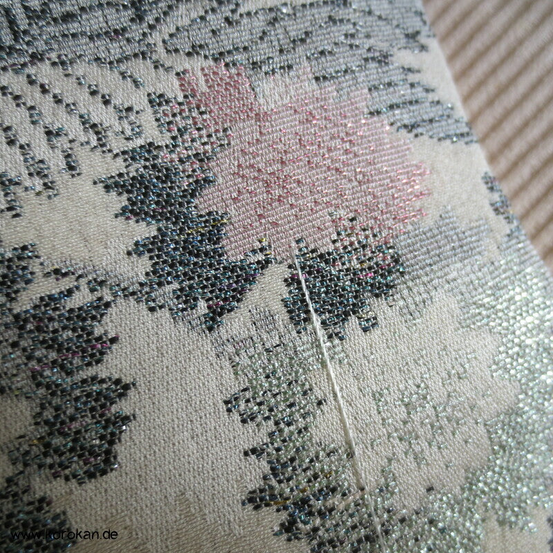 Urushi Chrysanthemen Seidenbrokat Haori Kimono Jacke