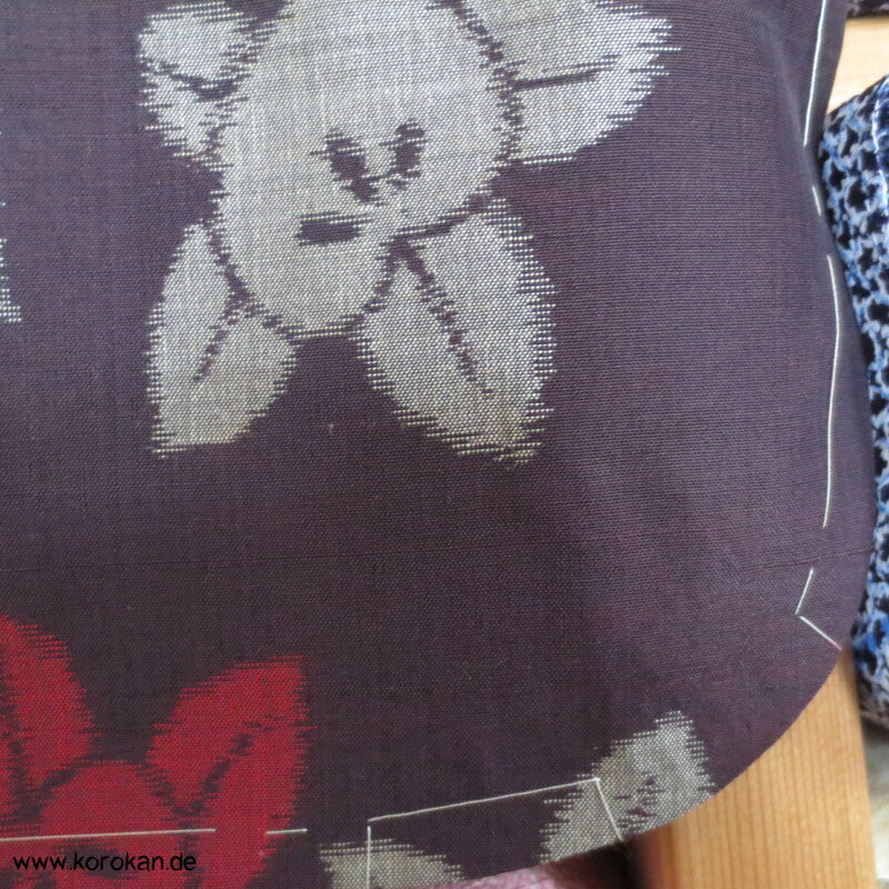 Tachibana Kasuri Hitoe Meisen Seiden Kimono