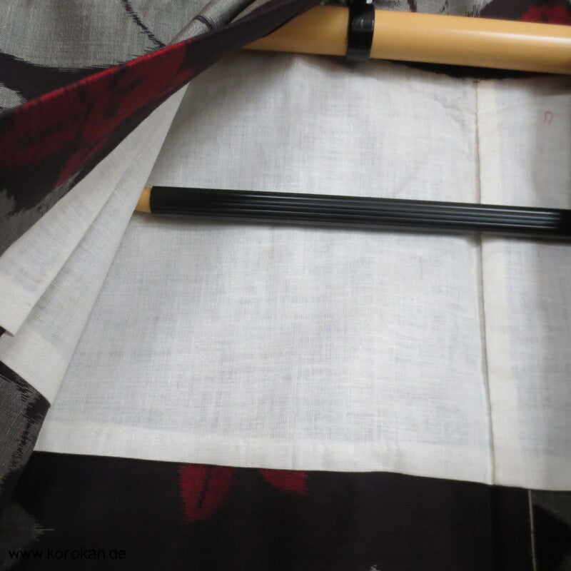 Tachibana Kasuri Hitoe Meisen Seiden Kimono