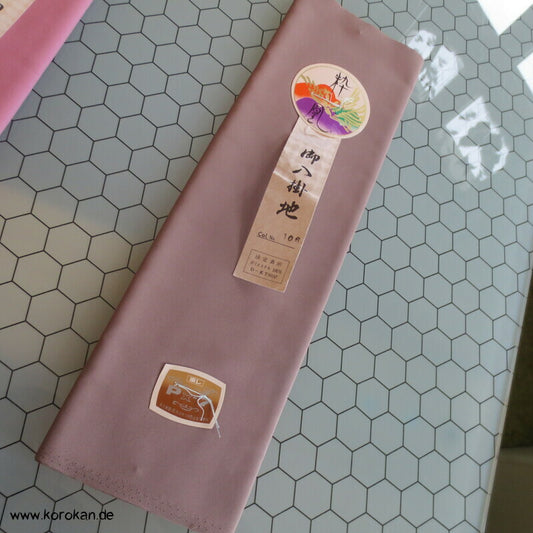 Hakkake unteres Kimono Futterstoff, feiner Crepe in matt taupe braun