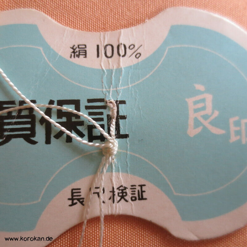Hakkake Seiden Crepe unteres Kimono Futter - originalgeheftet