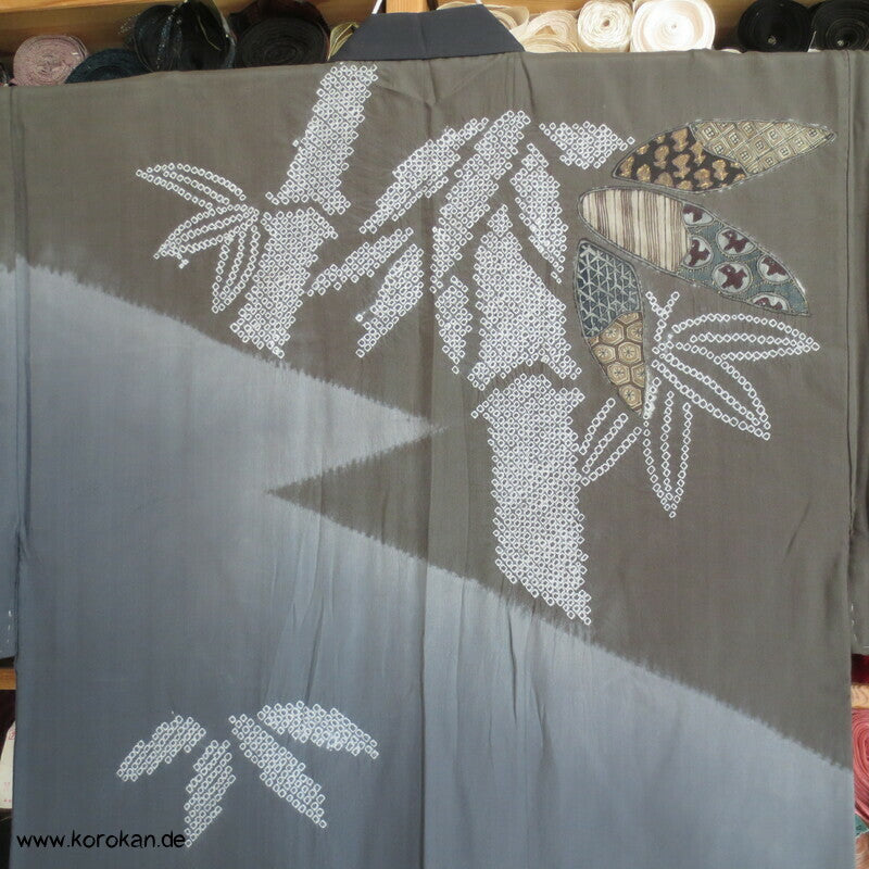 Shibori Bambus Juban Unterkimono, Seide