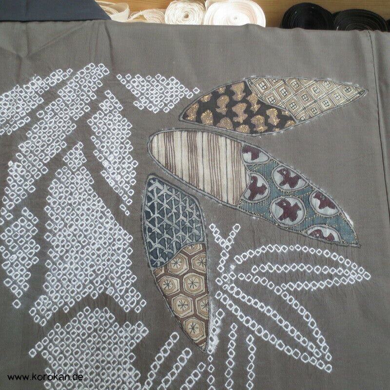 Shibori Bambus Juban Unterkimono, Seide