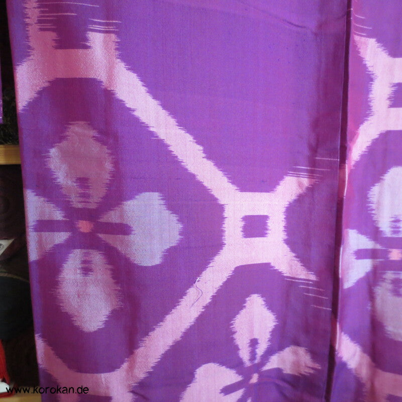 Japan Art Deco riesiges Kikko Meisen Seiden Kimono
