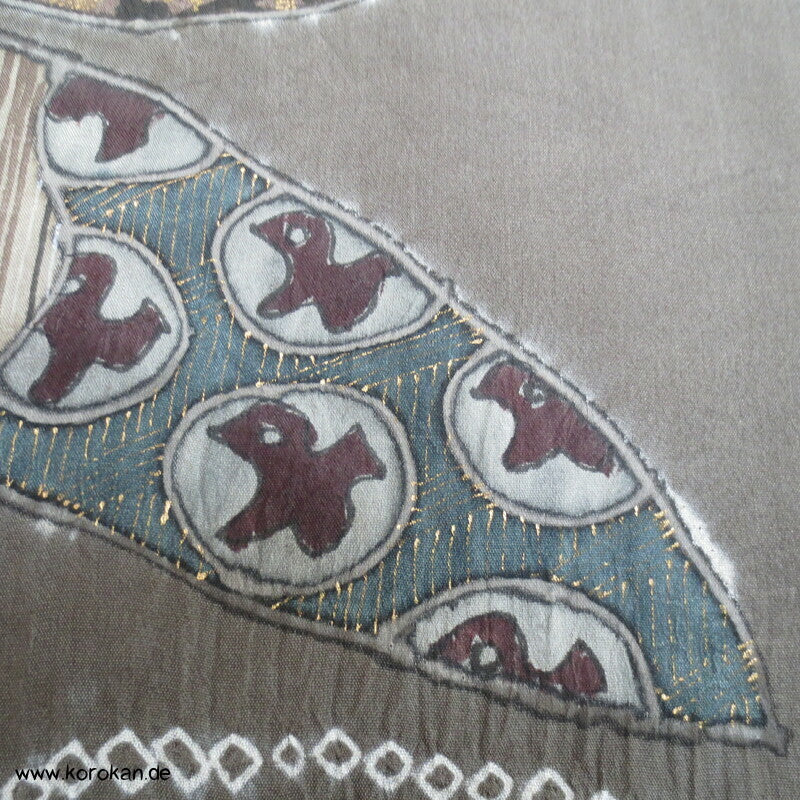 Shibori Bambus Juban Unterkimono, Seide