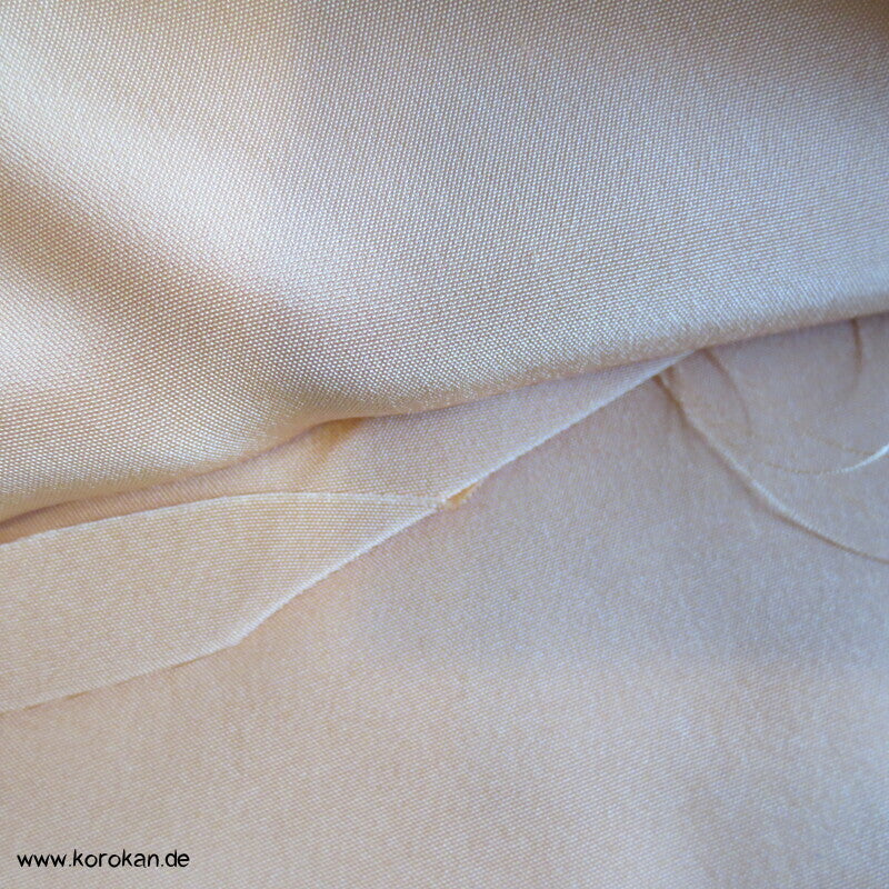 Hakkake Seiden Crepe unteres Kimono Futter - originalgeheftet