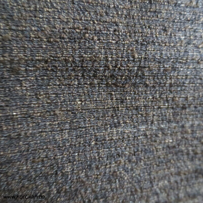 japanische dunkelmelierte Tsumugi Seiden Haori Männer Kimono Jacke, Bilder im Futter