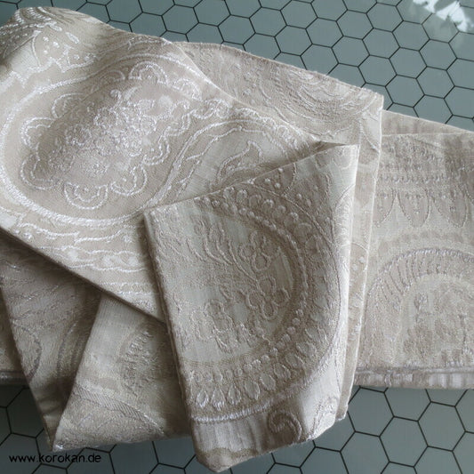 Han Haba Kimono Gürtel natur weiß Paisley