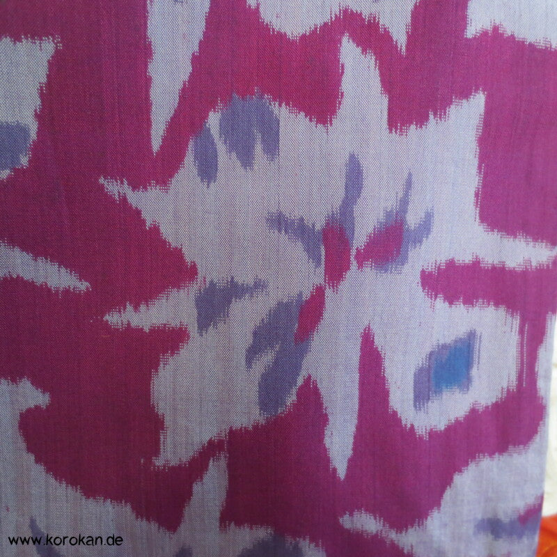 Japan Art Deco Katleya Orchideen Meisen Seiden Kimono