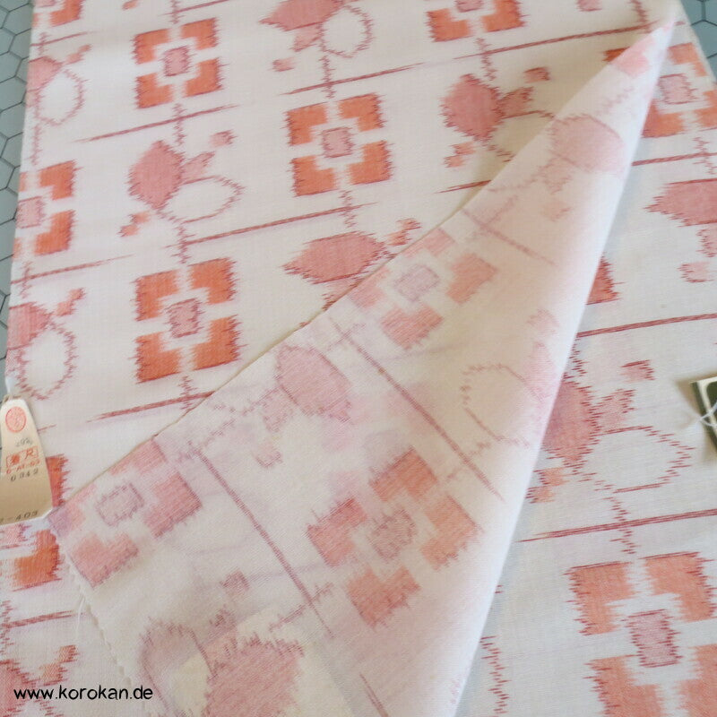 Woll Kimono Stoff mit geometrischem Kasuri Druck