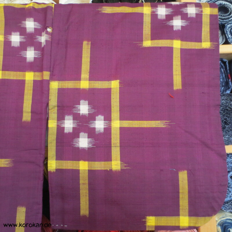 Japan Art Deco Rechtecke Meisen Seiden Kimono, neu aber beschädigt