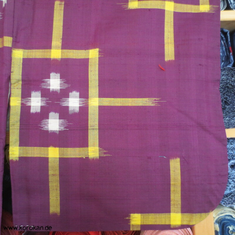 Japan Art Deco Rechtecke Meisen Seiden Kimono, neu aber beschädigt