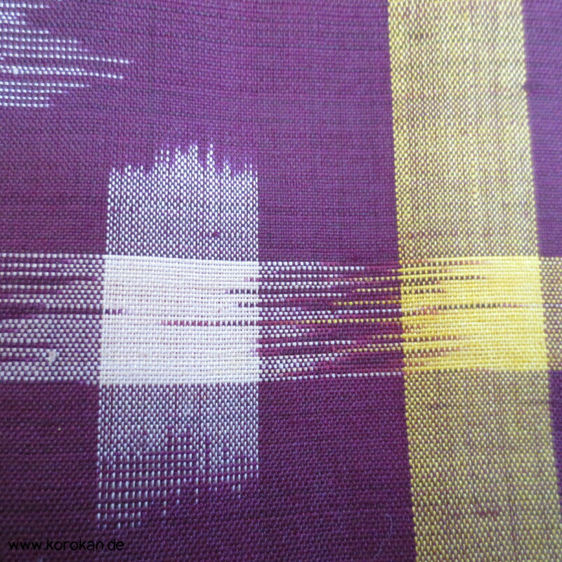 Japan Art Deco Rechtecke Meisen Seiden Kimono, neu aber beschädigt