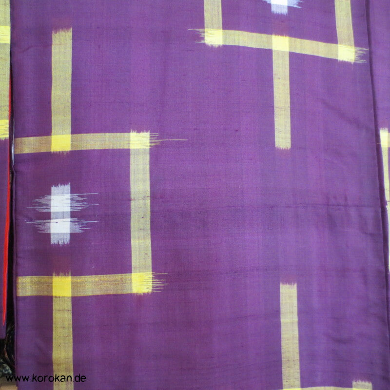 Japan Art Deco Rechtecke Meisen Seiden Kimono, neu aber beschädigt