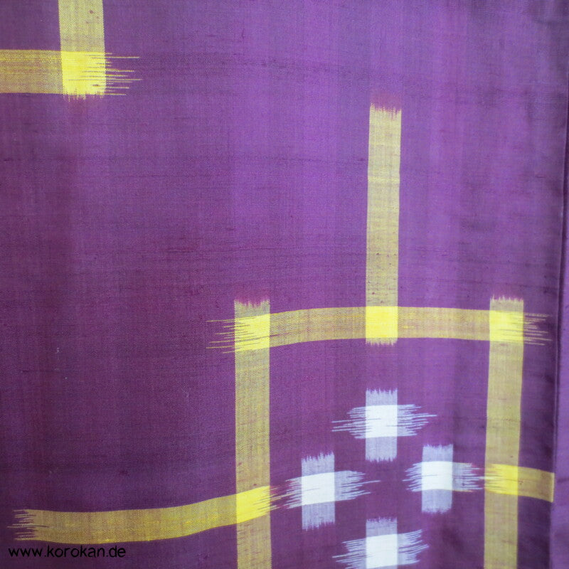 Japan Art Deco Rechtecke Meisen Seiden Kimono, neu aber beschädigt