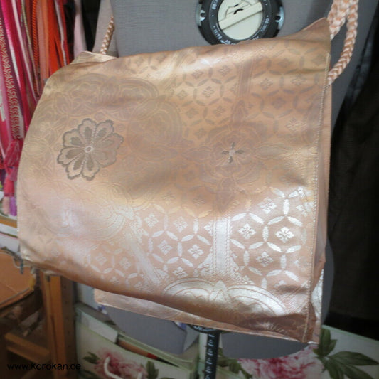 große Taiko Trommel Kimono Seidenbrokat Tasche mit Obijime Träger