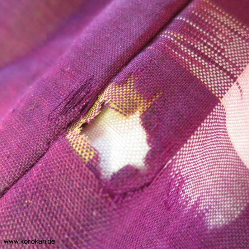 Japan Art Deco Rechtecke Meisen Seiden Kimono, neu aber beschädigt