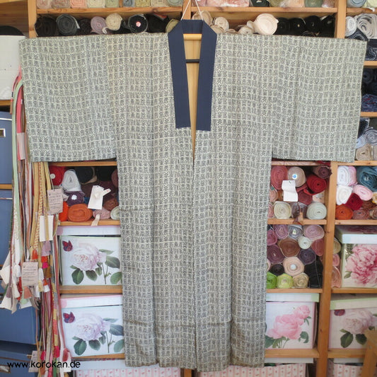 alte Kanji Juban Männer Unter Kimono, Seide
