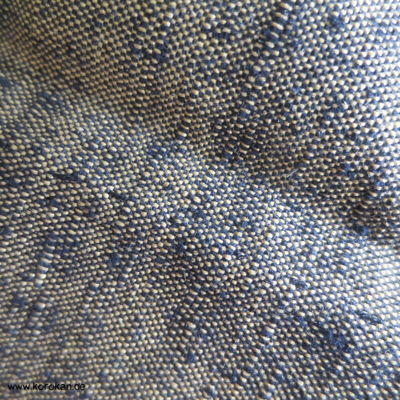 dunkler curry Tsumugi Seide Hitoe Kimono