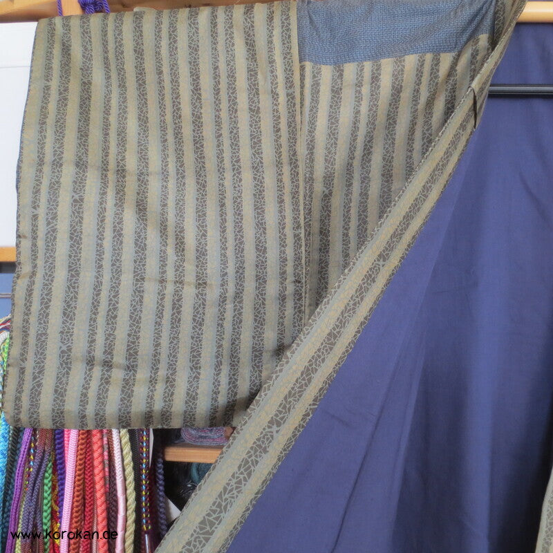 gestreifter Seiden Honan homemade Kimono
