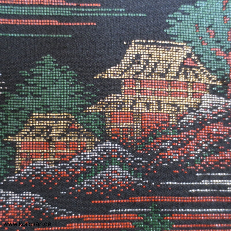 Urushi - Landschaft Haori Seiden Kimono Jacke