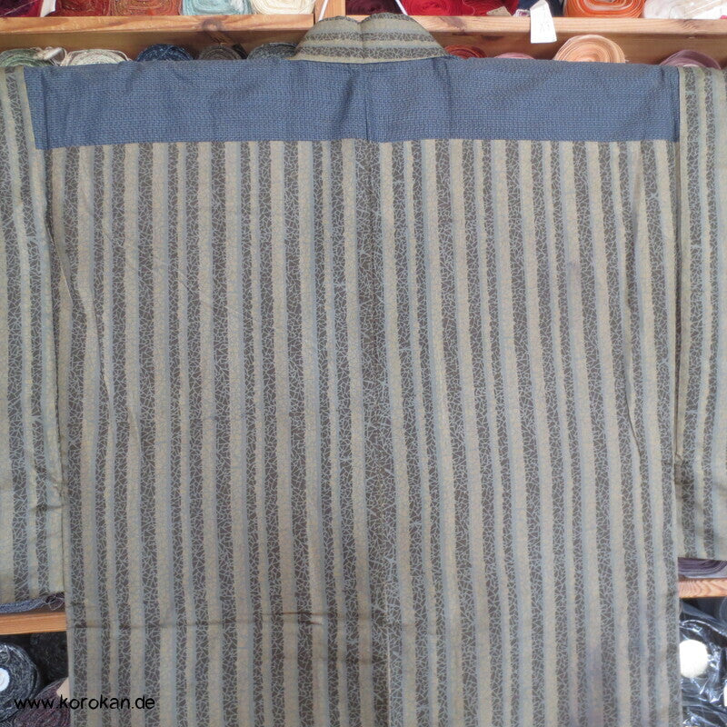 gestreifter Seiden Honan homemade Kimono
