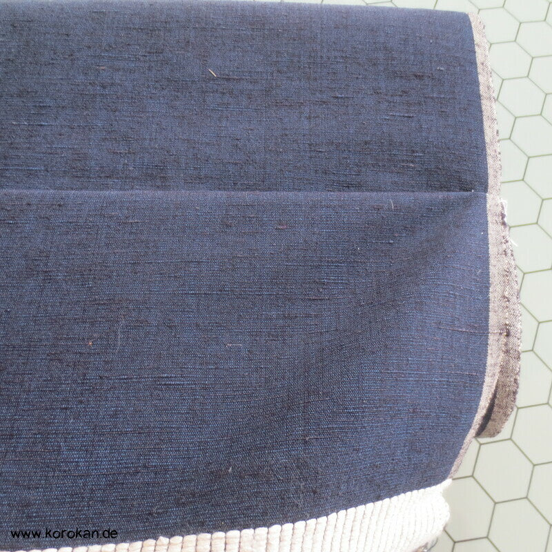 Tanmono Stoffrolle indigo Tsumugi Kimono Seide Ensemble Ballen