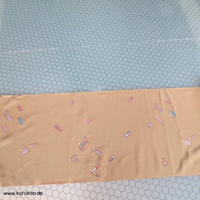 Papierschirme Chirimen Crepe Kimono Seide