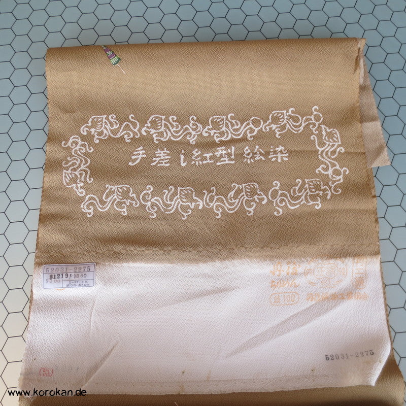 Papierschirme Chirimen Crepe Kimono Seide