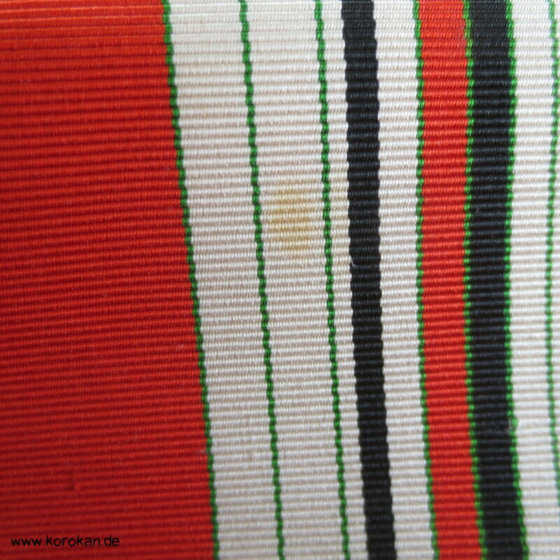 hellrot - weiß gestreifter Seidenrips Hanhaba Obi, Date Jime