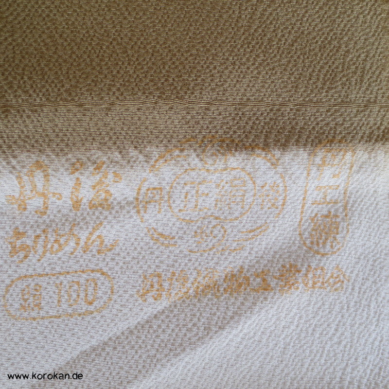 Papierschirme Chirimen Crepe Kimono Seide