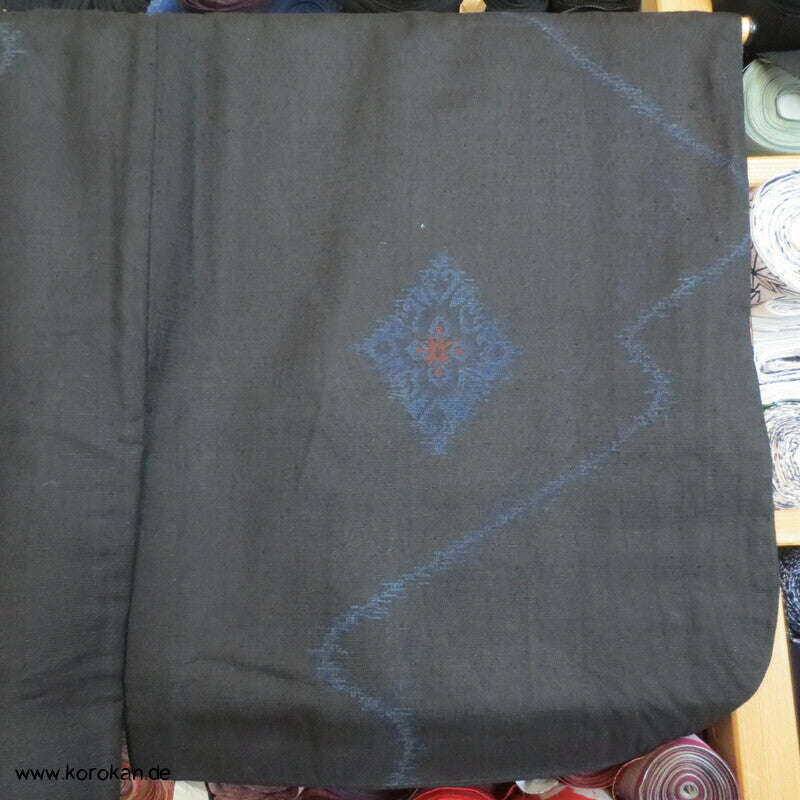 japanischer Wellen, Diamantrauten Kasuri Tsumugi Seiden Kimono